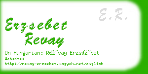 erzsebet revay business card